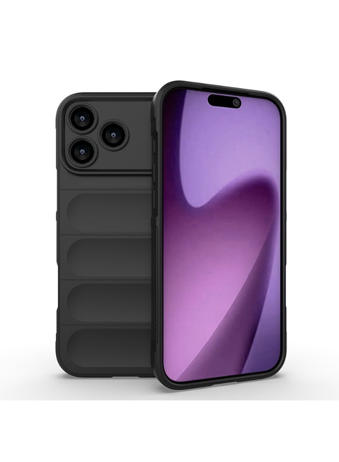 Phantom Shield Silicone Case with Anti-Scratch Soft Microfiber Lining, High Resilience Rubber Full Body Shockproof Cover Compatible with Apple iPhone 17 Pro Max (Dark Gray) - Image 1