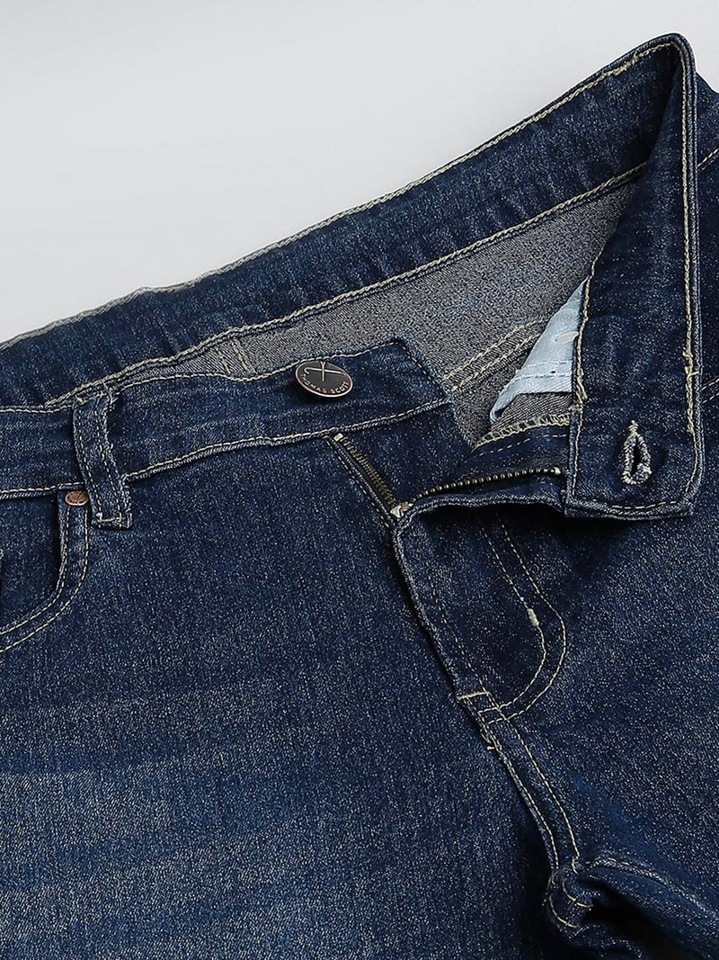 Thomas Scott Men's Mid-Rise Regular Fit Stretchable Jeans (TSJ012_Blue, 36) - Image 5