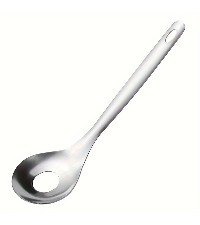 Silvery 1pc Home Kitchen Meatball Olive Spoon for Party Food Making - Image 5