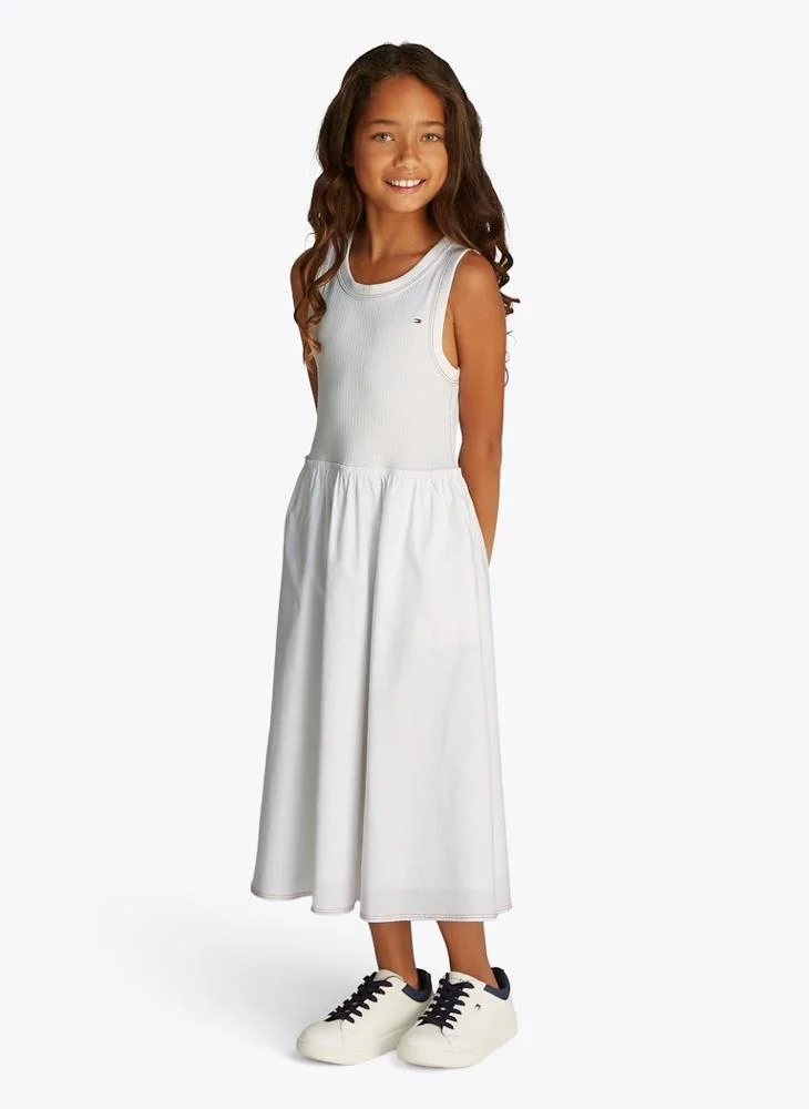 TOMMY HILFIGER Kids Combi Midi Dress