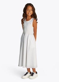 TOMMY HILFIGER Kids Combi Midi Dress  - Image 1