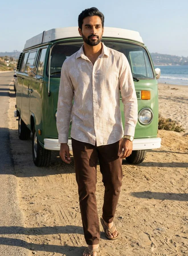 ترولوم Men Comfort Floral Printed Casual Shirt
