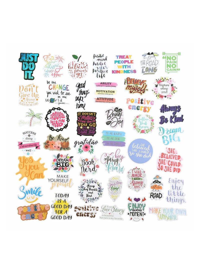 200Pcs Waterproof Motivational Quote Stickers - Durable Vinyl for Hydroflasks, Laptops, Phones - Ideal for Women, Kids, Students, Teachers & Employees!  - Image 4