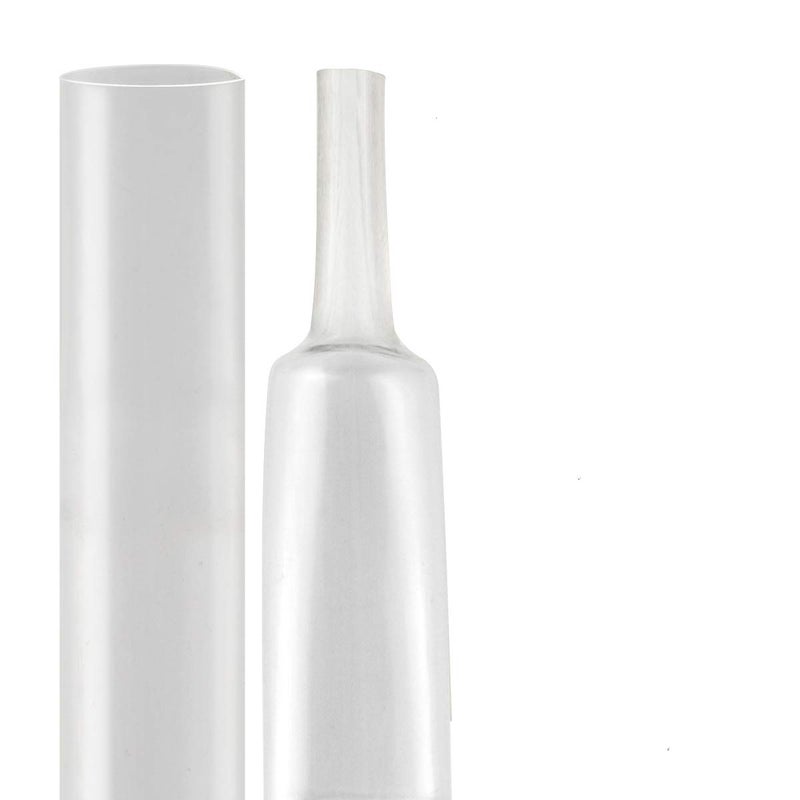 XHF UL Listed 1/2 inch 3:1 Waterproof Clear Heat Shrink Tubing Marine Grade Wire Cable Adhesive Lined Tube Insulation Seal Against Moisture Corrosion and Air Leakage, 4 Ft - Image 5