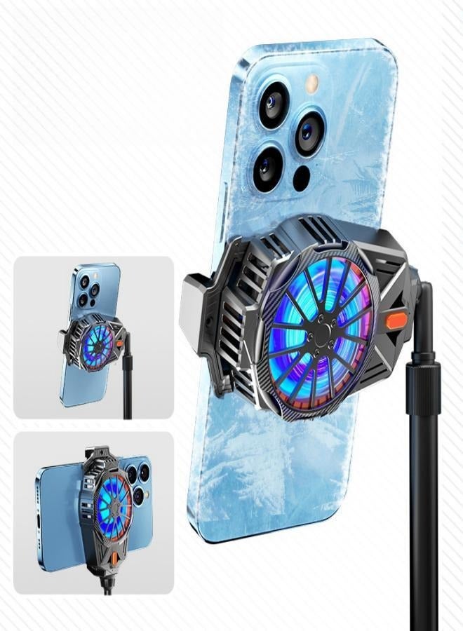 Loquat Gaming phone cooling fan silent radiator large area intelligent temperature control fan - Image 2