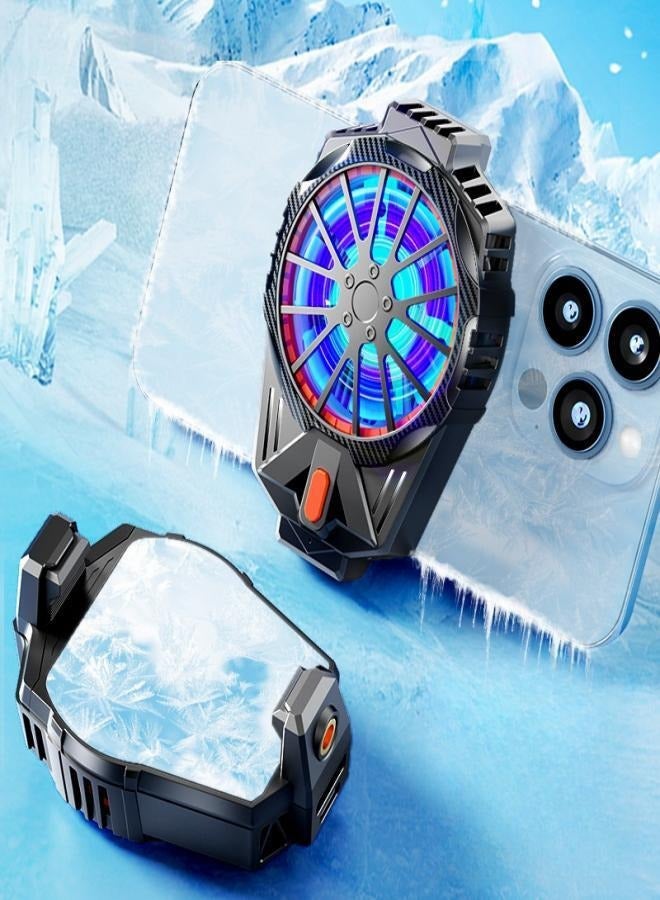 Loquat Gaming phone cooling fan silent radiator large area intelligent temperature control fan - Image 3