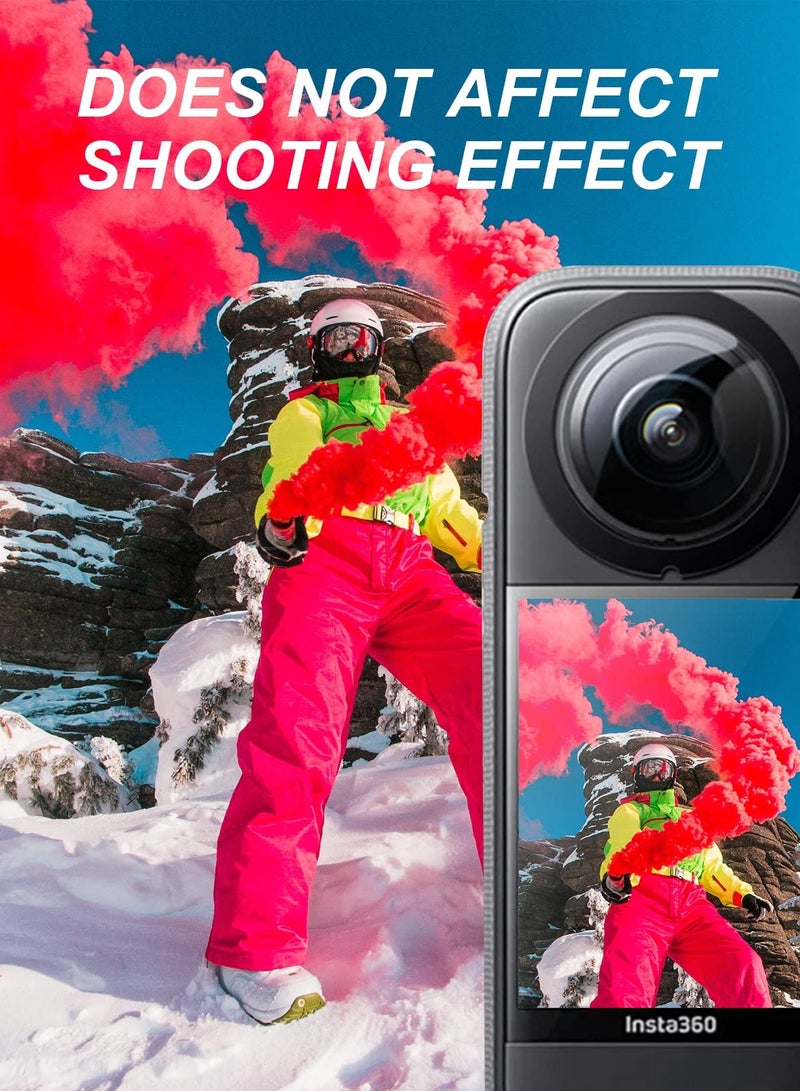 أو أوزون واقي عدسة متوافق مع Insta360 X3 جراب واقٍ عالي الدقة مضاد للخدش لملحقات الكاميرات البانورامية ONE X3 - Image 3