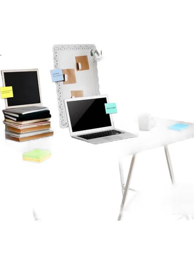 Stickn 8 Packs 76×76Mm Super Sticky Fluorescent Sticky Notes/Notebooks/Notepads/Post-Its 8 Colors 38002Jd - Image 2