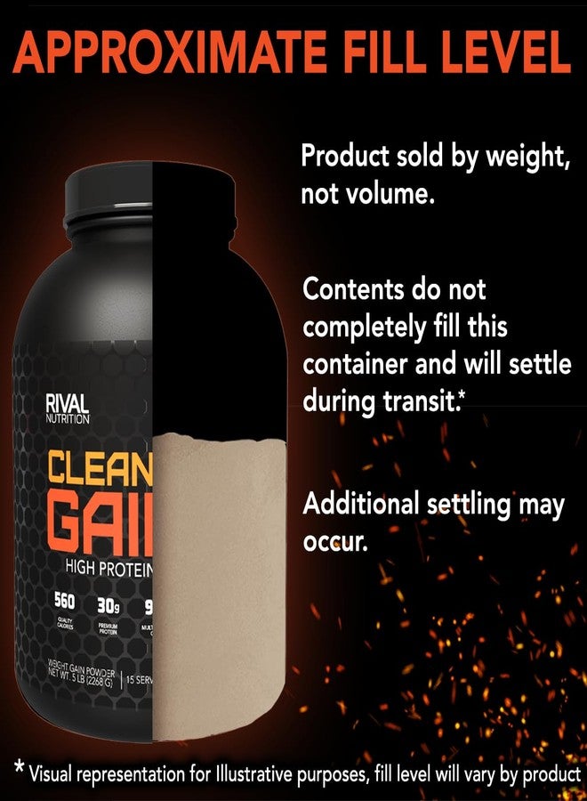 RIVAL NUTRITION مسحوق بروتين رايفال نيوترشن كلين جينر - 5 أرطال بنكهة الكوكيز والكريمة - غني بالبروتين لزيادة الكتلة العضلية وزيادة الوزن | 560 سعرة حرارية، 30 غرام بروتين، 99 غرام كربوهيدرات متعددة المصادر - 15 حصة - Image 5