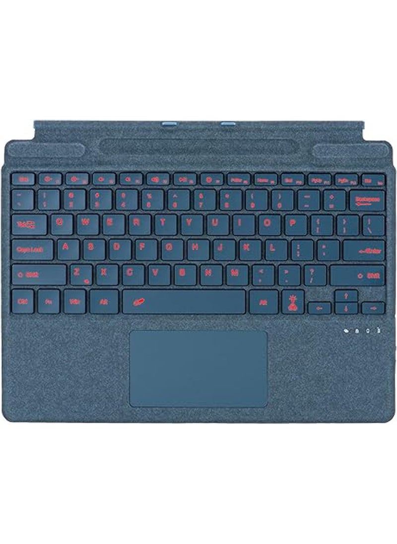 General - Type Cover Compatible with Microsoft Surface Pro 11 (2024),13 inch, Keyboard with Precision Touchpad, Bluetooth 5.3, 7-Color Keys Font Backlight - Image 1