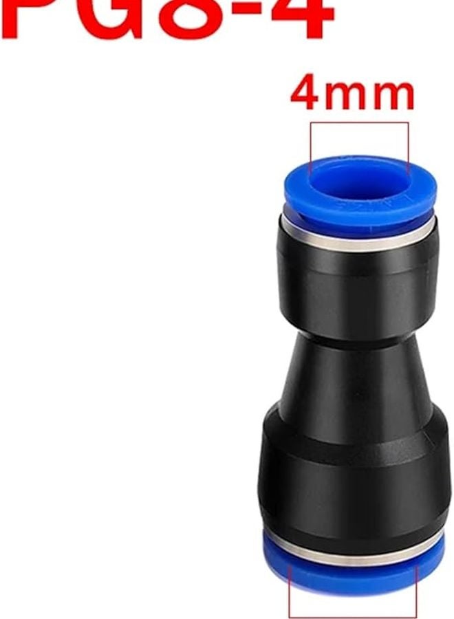 مقبس خرطوم الهواء 50 قطعة بلاستيك PU PG 8 4 مم دفع في أنبوب تركيب قابس - Image 1