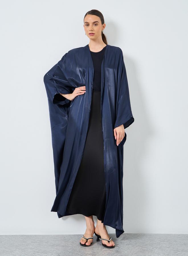 تايك تو عباية مفتوحة بأكمام خفاش معدنية مزدوجة - Image 2