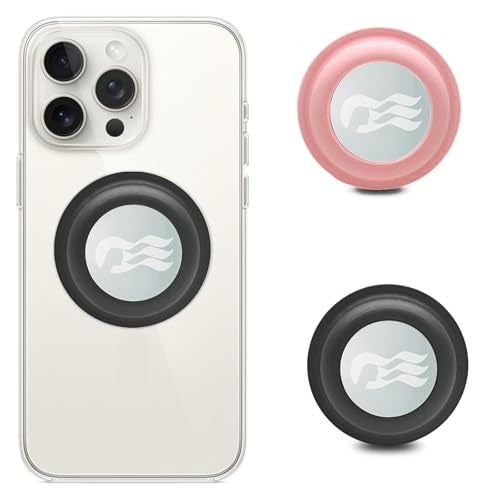 Orisell Princess Medallion Phone Accessories [2 Pack] Holder for Ocean Medallion (iPhone, Android, & All Devices) (Black-Pink) - Image 1