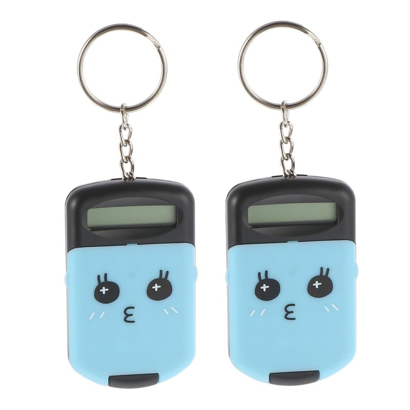 Portable Mini Electronic Calculator Set 2 Pack Black for Students Office Accounting - Image 2