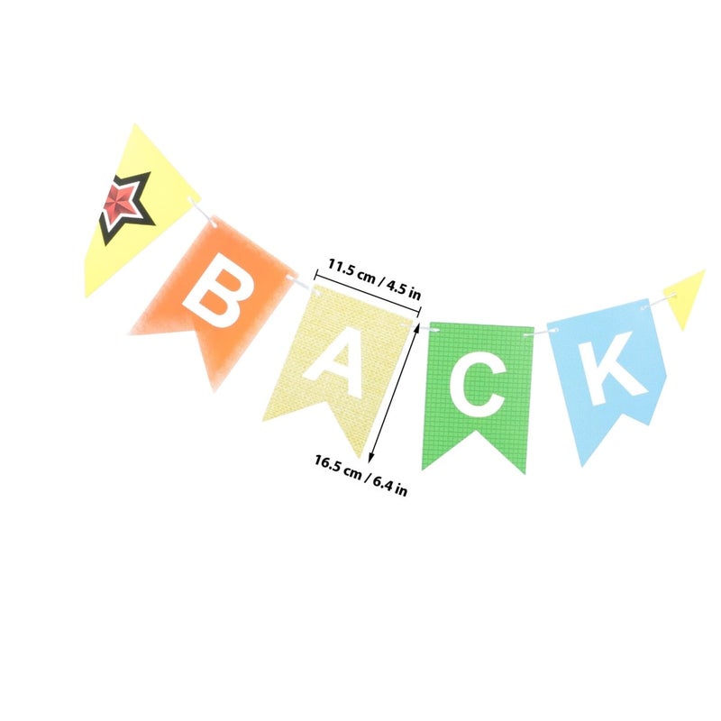 Back To School Hanging Banner 2 Pieces Classroom Party Decorations Indoor Outdoor - Image 3