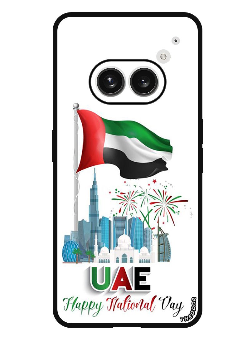 Theodor Protective Case Anti Scratch Shock Proof Bumper Cover For Nothing Phone (2a) Uae National Day - Image 1