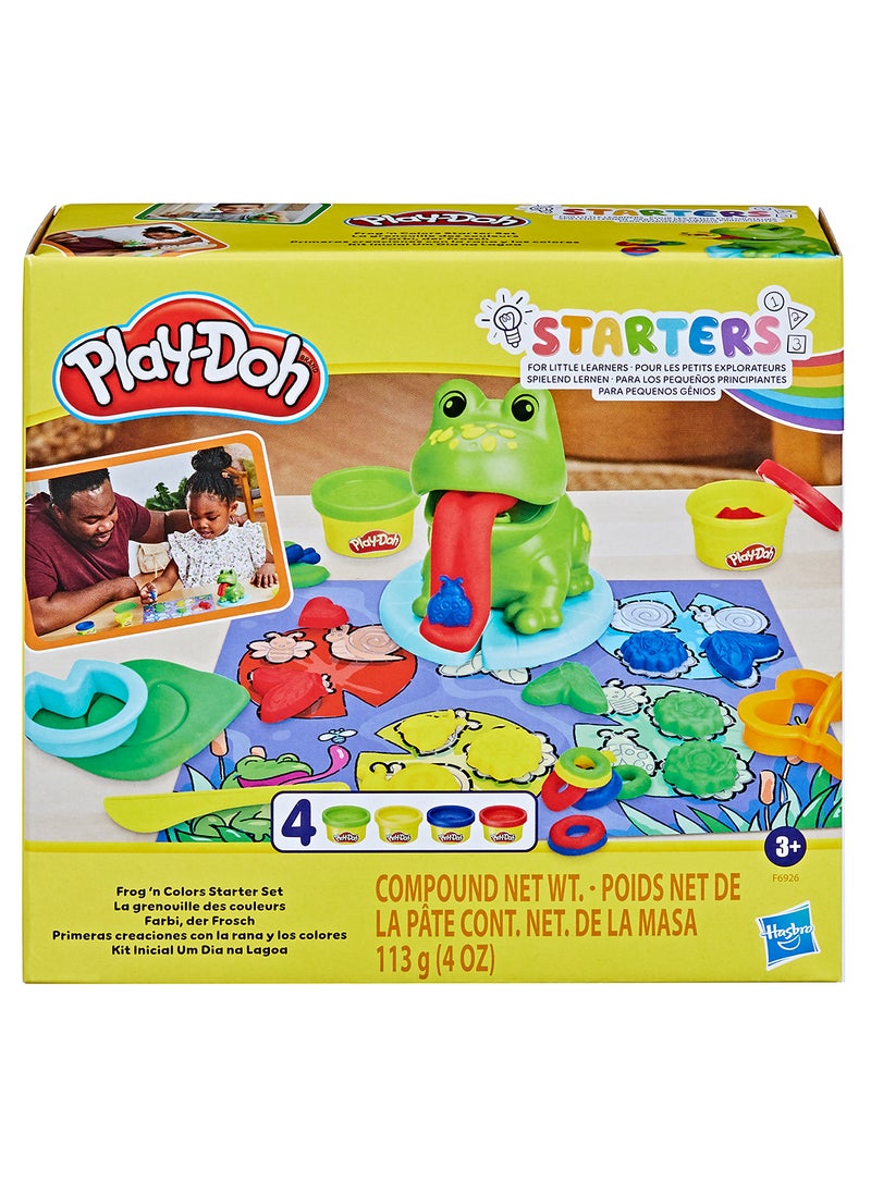 Play-Doh مجموعة الفراشة والألوان للمبتدئين مع سجادة اللعب، حرفة ما قبل المدرسة، لعبة فراشة، 4 ألوان من مركبات النمذجة للأطفال من 3 سنوات  - Image 2