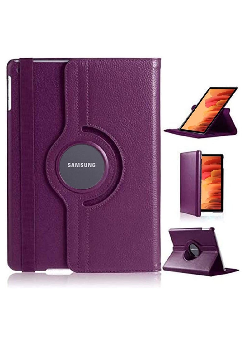 جراب Galaxy Tab A7، جراب Tab A7 2020 مقاس 10.4 بوصة، جراب ذكي من جلد البولي يوريثان يدور بزاوية 360 درجة جراب ذكي Folio Book لهاتف Samsung Galaxy Tab A7 مقاس 10.4 بوصة 2020 (SM-T500/T505/T507) (أرجواني) - Image 1