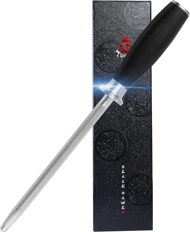 TUO Paring Knife 3.5 inch Fruit Peeling Knife Ultra Sharp Kitchen Chef Knife - German HC Steel Full Tang Pakkawood Handle - BLACK HAWK SERIES with Gift Box - Image 1