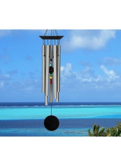 Woodstock Chimes Woodstock Chimes Signature Collection, Woodstock Chakra Chime, Large (24'') Black, Eastern Energies Wind Chimes for Outdoor, Patio, Home or Garden Décor (CC7L)  - Image 2