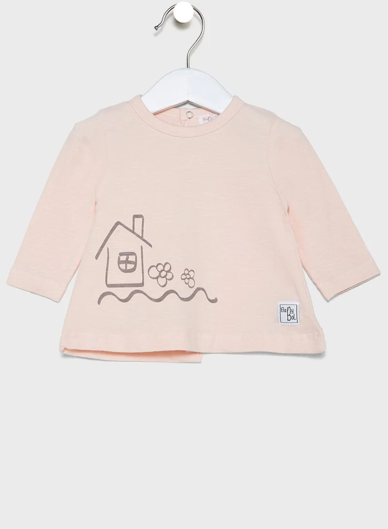 Babybol Infant Graphic T-Shirt + Pyjama Set