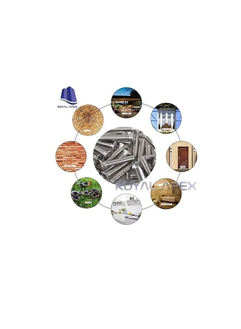 Machine Screw CSK Philip & Countersunk Head for DIY Electrical & Kitchen Furniture Pull Cabinet Door Handles Pack of 25 (M6 X 20 MM) - Image 3