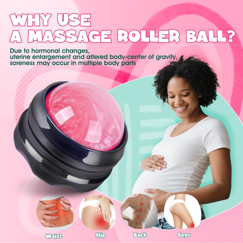 OAKDOLCHE Birth Comb & Massage Roller Ball Kit for Women Labor and Delivery Essentials, Wooden Labor Comb Pregnancy Must Haves, Designed for Expectant Moms - Image 3