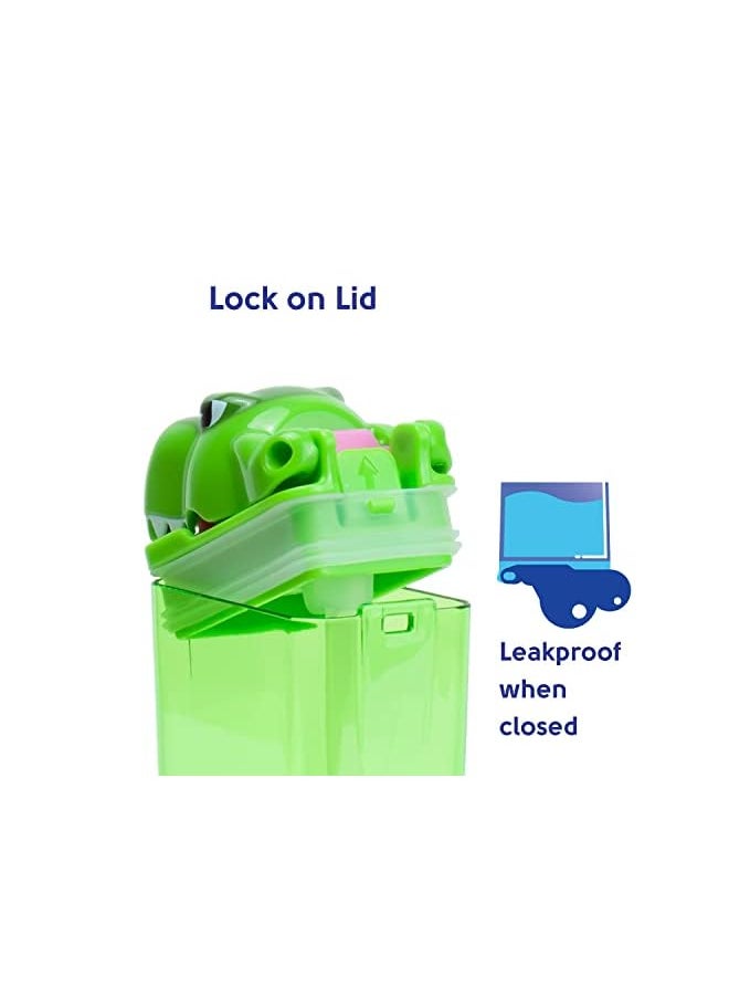 Precidio - In The Box Funtops Eco Friendly Reusable Drink And Juice Box Container By Precidio Design 8Oz T Rex - Image 1