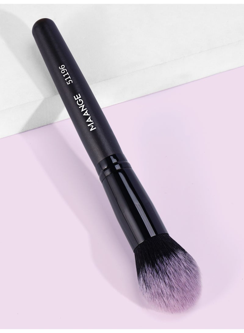 MAANGE Powder Brush,Blush Brush,Professional Makeup Brush Ideal For Applying & Blending Colours On Cheeks,Soft, Dense Bristles,Black - Image 2