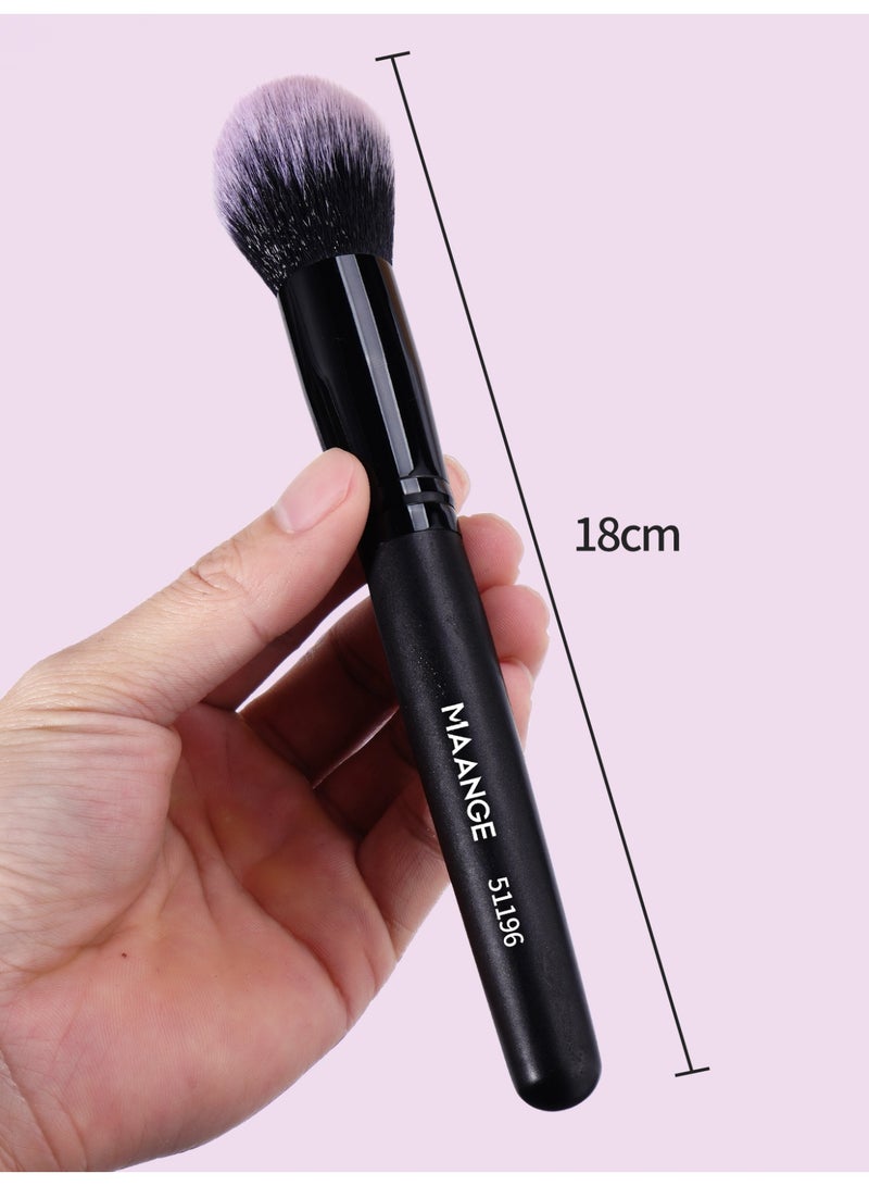 MAANGE Powder Brush,Blush Brush,Professional Makeup Brush Ideal For Applying & Blending Colours On Cheeks,Soft, Dense Bristles,Black - Image 3