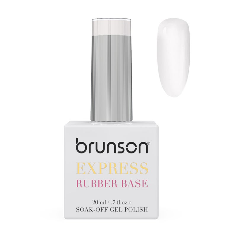 brunson TPO free Rubber Base Gel polish 20ml Soak Off Base Coat for Nail Strengthening Long Lasting Gel Polish Base for Chip Free Shine Brittle Nails UV Rubber base Russian manicure Non Yellowing salon manicure - Image 1