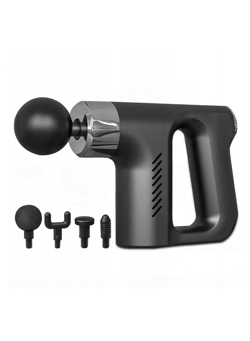Professional Fascial Gun Massager with 4 Heads - Portable Deep Tissue Percussion for Athletes & Pain Relief - Image 2