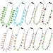 Traplace 10 PCS Christmas Light Necklace Accessories 3 Flash Modes Christmas Party Favors 10 Kinds of Wearable Xmas Lights Necklace Colorful Xmas Decorations for Ugly Sweater Party Supplies Holiday Decor - Image 2