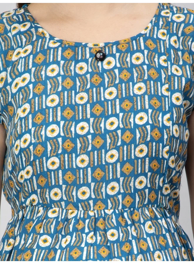 CEE 18 Women's Cotton Rayon A-Line Maternity DressFeeding kurti With Zippers