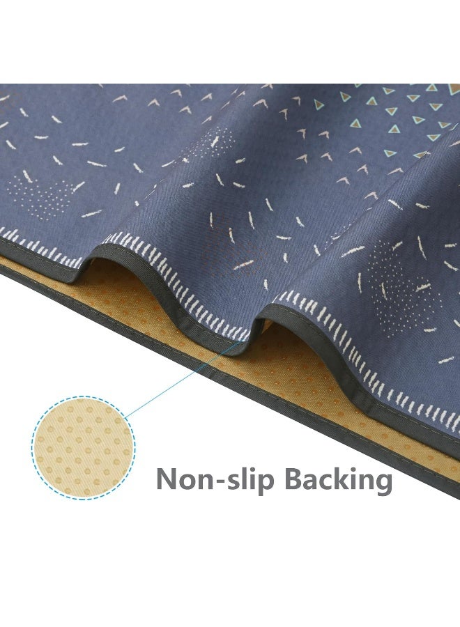 Womumon Splat Mat for Under High Chair/Arts/Crafts, WOMUMON 51" Waterproof Spill Mat Washable Non-Slip Floor Protector Splash Mat, Messy Mat and Table Cloth - Image 3