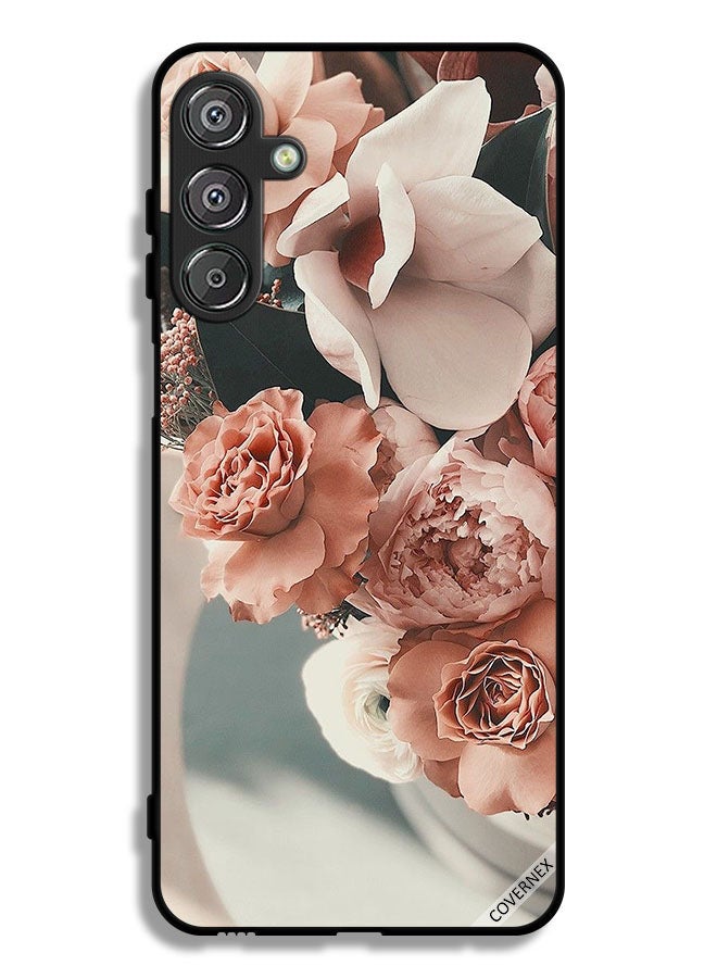 Covernex Samsung Galaxy F36 Protective Case Cover Bouquet Of Beautiful Peach Flowers - Image 1