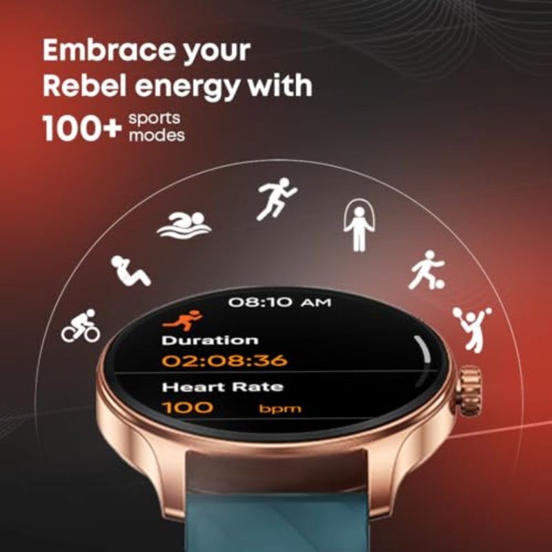 ساعة Limitless XR1 الذكية 1.38 شاشة فائقة السطوع عالية الدقة SingleSync BT Calling AI Voice Assistant IP68 بناء مغامرة متين - 38088PP01 - Image 4