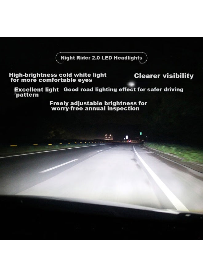 Osram Osram Automotive Led Headlights Night Racer H8/h9/h11/h16, One Pair, [6000k Ultra-bright], 12v/25w  - Image 2