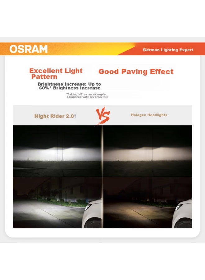 Osram Osram Automotive Led Headlights Night Racer H8/h9/h11/h16, One Pair, [6000k Ultra-bright], 12v/25w  - Image 3