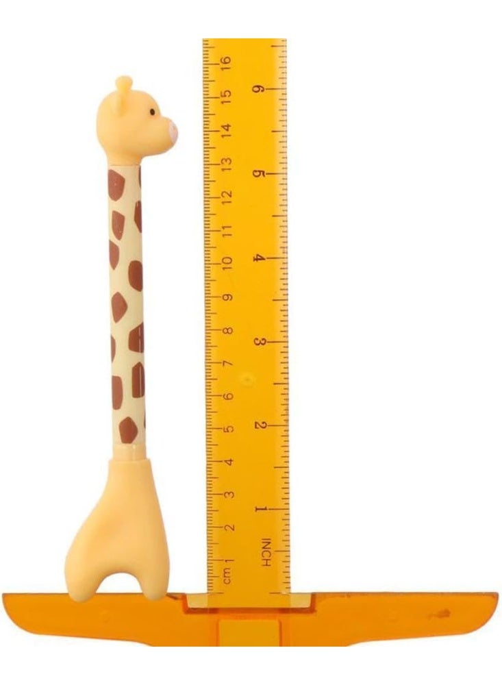 2-Piece Cute Giraffe Gel Pen Set - 0.5mm Fine Point Black Ink - Smooth Writing Cartoon Animal Pens for School, Office, and Party Favors. - Image 2