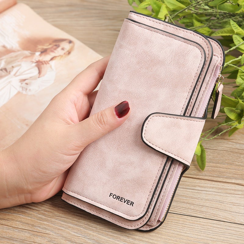 Large-Capacity Long Women'S Frosted Pu Multi-Purpose Women'S Wallet Clutch Bag Card Holder Women'S High-End - Image 3