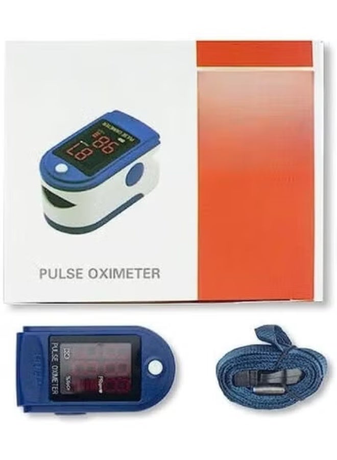Digital Fingertip Pulse Oximeter - Fast & Accurate Blood Oxygen Saturation Monitor (SpO2) and Pulse Rate Tracker - Portable Medical Monitor with LED Display for Health Monitoring - Image 1
