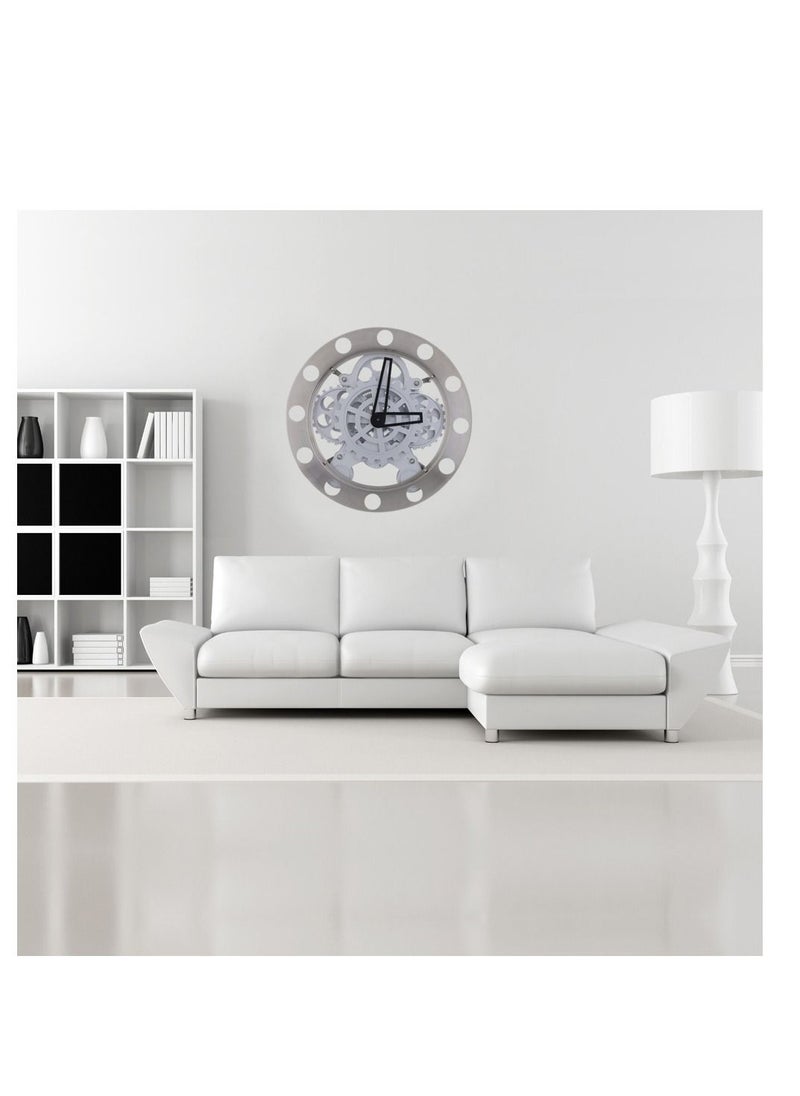 Generic - Gear Clock Dynamic Hollow Wall Clock Mechanical Appearance Metal Quartz Clock Nice Home Decor Special Creativity Gift for Friends or Famliy - Image 1
