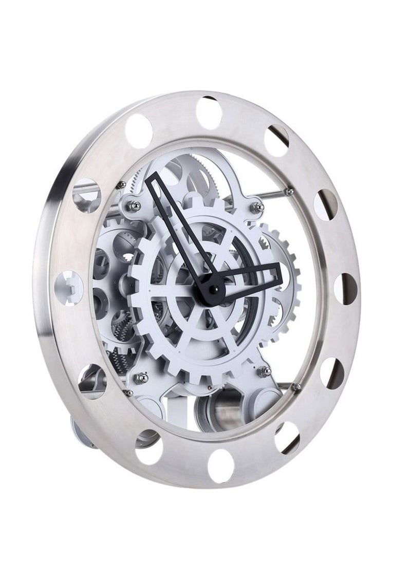 Generic - Gear Clock Dynamic Hollow Wall Clock Mechanical Appearance Metal Quartz Clock Nice Home Decor Special Creativity Gift for Friends or Famliy - Image 1