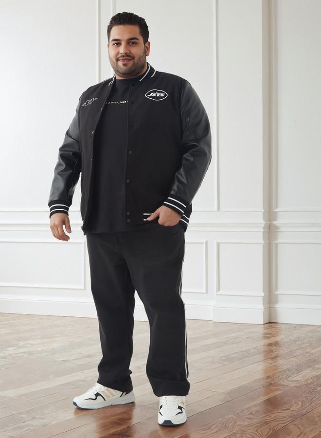 ماكسيم جاكيت رجالي مقاس كبير بطبعة نيويورك جتس ستايل فارستي - Image 2