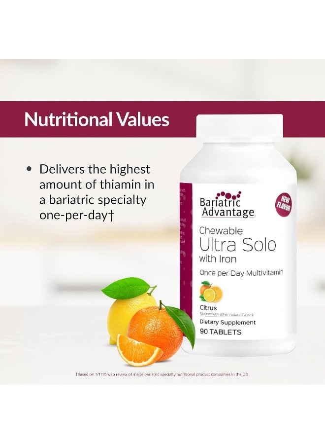 Bariatric Advantage Chewable Citrus Multivitamin Tablets for Adults - Image 5