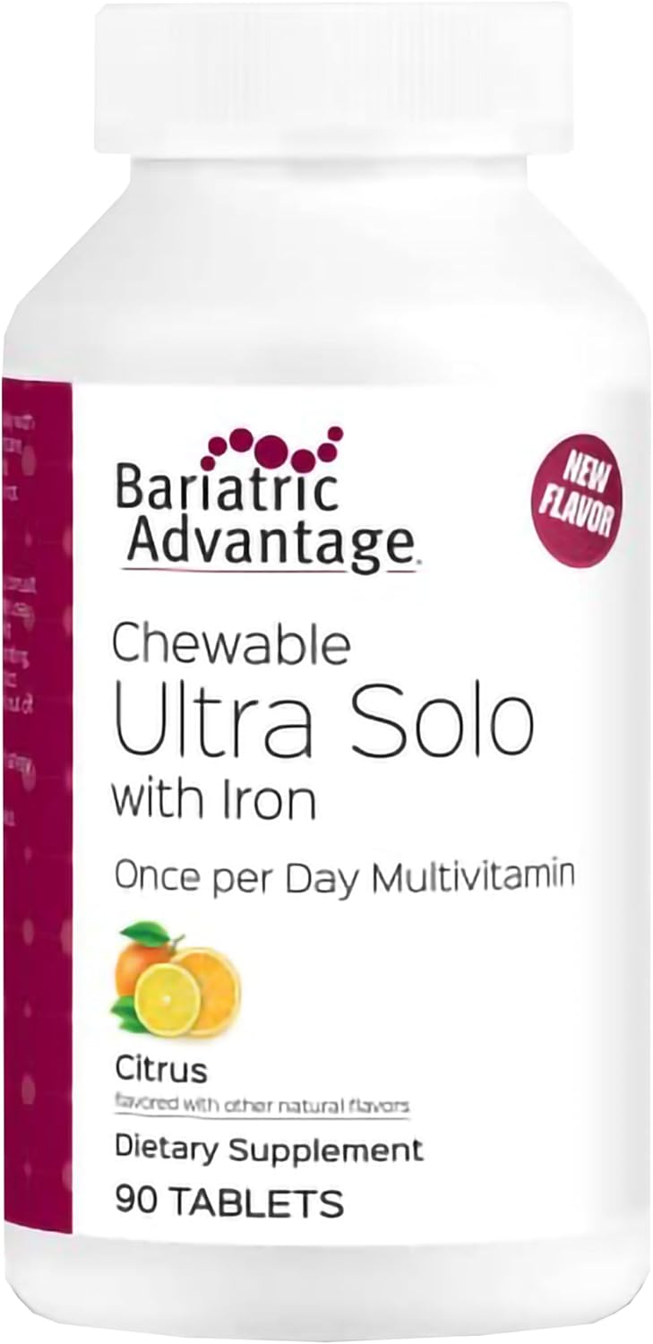 Bariatric Advantage Chewable Citrus Multivitamin Tablets for Adults - Image 1