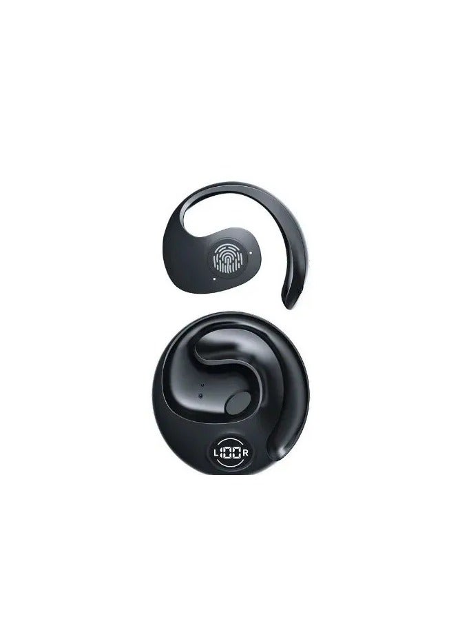 AROAQ Jr07 Real Copper Ear Ring Wireless Bluetooth Shocking Sound Quality Binaural Sports Digital Display 