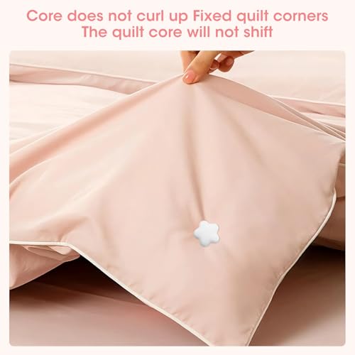 MQUPIN Duvet Pin, Duvet Clips 16 Sets, Duvet Cover Pins Comforter Clips with Soft Fabric Material, Double Sided Pin Fasteners for Quilt, Cushions, Curtains (White&Flower) - Image 3