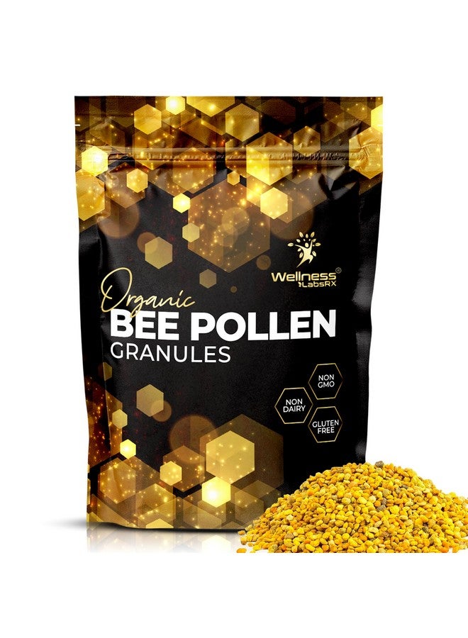 WELLNESS LABSRX Bee Pollen Granules Organic, 1 Lbs. - Bee Pollen for Women, Keto-Friendly Super Food Supplement Packed with Proteins, Vitamins & Minerals - Immune Support, Energy Boost, and Digestive Wellness - Image 1